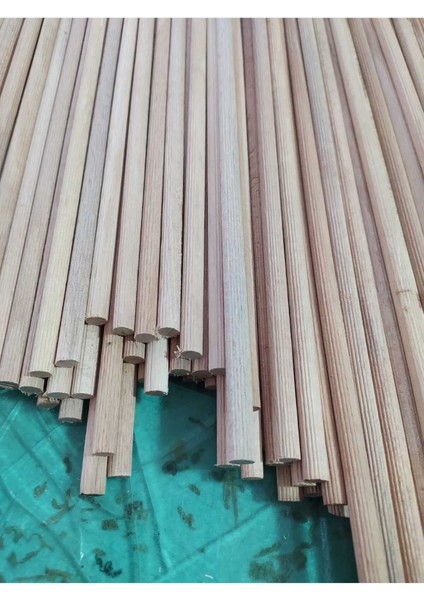Ahşap Kavela Çıta Çubuk Kavale Yivli 8 mm 30 cm 30 Adet