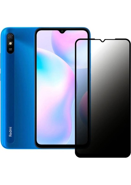 Xiaomi Redmi 9A -Uyumlu Privacy Hayalet - Temperli Cam Ekran Koruyucu-Anti Static Esd Hd