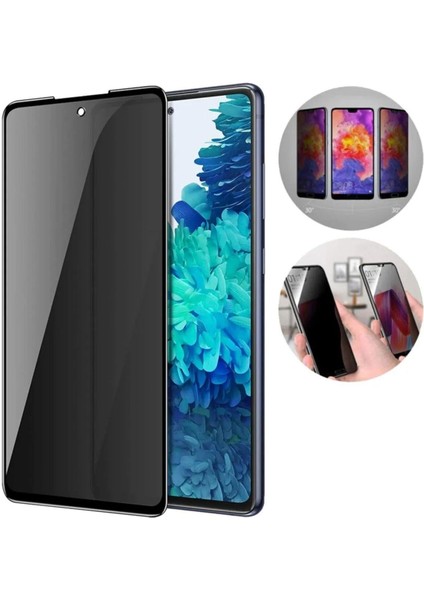 Oppo A12 -Uyumlu Privacy Hayalet - Temperli Cam Ekran Koruyucu-Anti Static Esd Hd