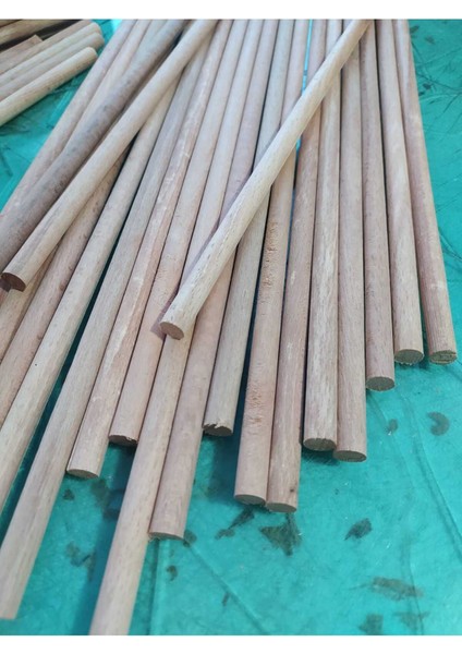 Ahşap Kavale Çıta Çubuk Kayın Kavela 10 mm Yivsiz 30 cm 25 Ad
