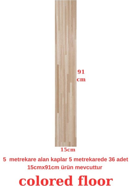 5m2 Alan Kaplar Desenli Naturel Yapışkanlı Sudan Etkilenmeyen Pvc Yer Döşeme Parkesi PARKE-P13