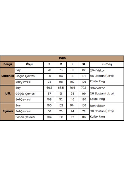 Kadın Etnik Desenli ve Dantelli Hamile Lohusa 3'lü Pijama Takımı 25110 modelleri