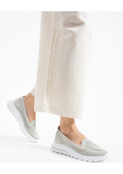 Babet Siyah Triko (Beyaz Taban) Günlük Kadın Sneaker