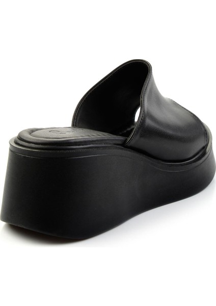 Siyah Leather Kadın Terlik K04826077409 modelleri
