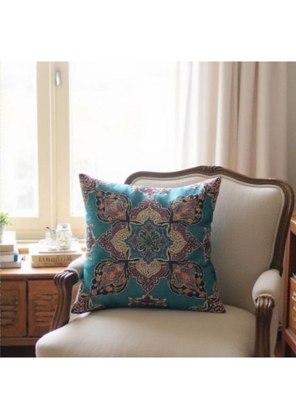8614 Kilim Desenli 2'li Goblen Kırlent - Yastık Kılıfı