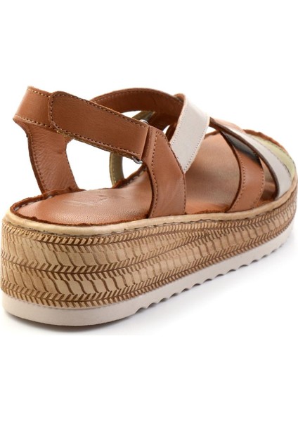 Taba Çok Renkli Leather Kadın Sandalet K05552000803