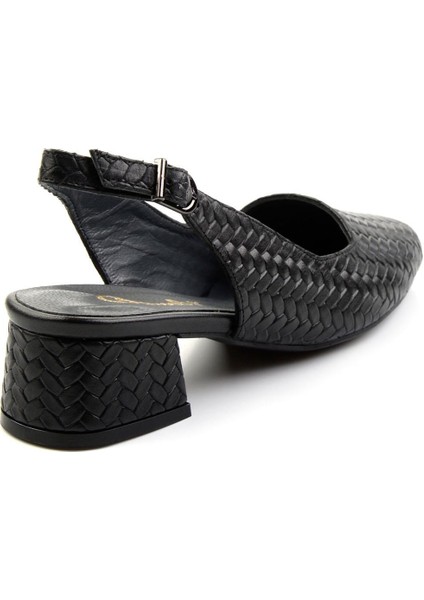 Siyah Leather Kadın Klasik Topuklu Ayakkabı K01531252216 modelleri