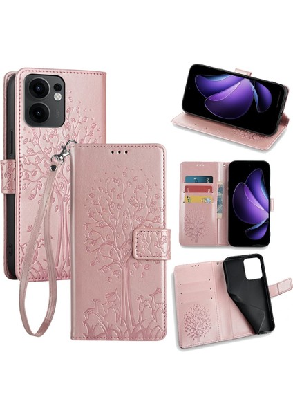 Oppo RENO13 F Pu Deri Cüzdan Telefon Kılıfı (Yurt Dışından)