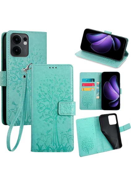 Oppo RENO13 F Pu Deri Cüzdan Telefon Kılıfı (Yurt Dışından)