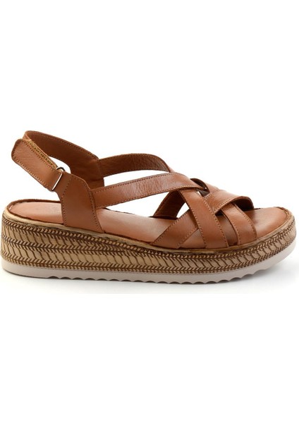 Siyah Leather Kadın Sandalet K05552000803