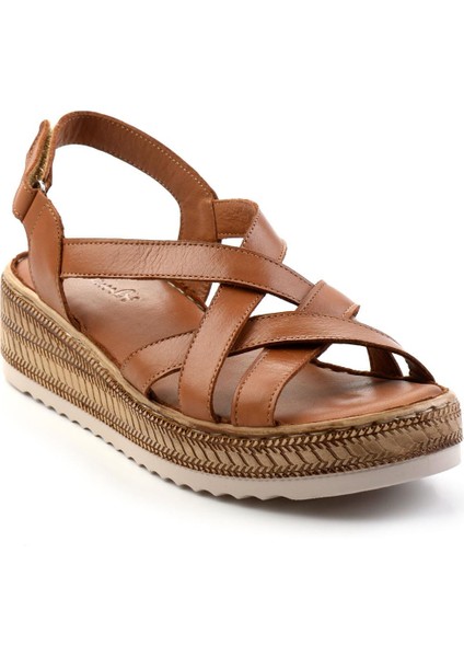 Siyah Leather Kadın Sandalet K05552000803