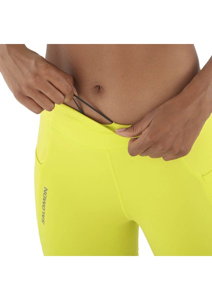 Cross Run Short Tight Kadın Koşu Tayt Sarı modelleri