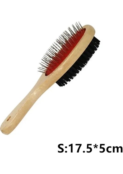 1pcs Evcil Hayvan Tarağı Tımar Çift Taraflı Evcil Hayvan Tarağı Büyük Köpek Fırça Güzellik Tarağı Kediler Köpekler Için Saçlar Ahşap Çıkarma Yumuşak Fırça Köpek Malzemeleri (Yurt Dışından)