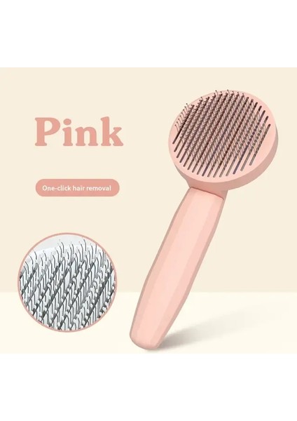 Kedi Tarak Pet Tarak Saç Temizleme Köpek Saç Temizleme Tarakı Kedi Köpek Bakımı Saç Temizleyici Temizlik Slicker Tarakı Pet Malzemeleri Renk:pembe (Yurt Dışından)