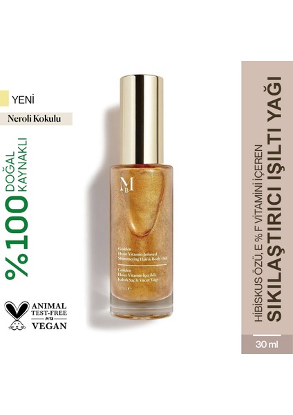 Golden Hour Vitamin Içerikli Işıltılı Saç ve Vücut Yağı Neroli 30 ml