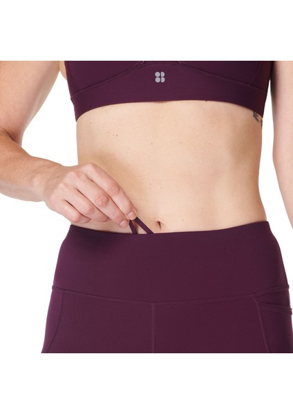 Power 7/8 Kadın Mor Fitness Tayt
