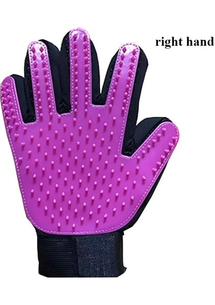 Evcil Saç Temizleme Eldiveni Tarak Köpek Tıraşı Kediler ve Köpek Masajı Banyo Temizliği ve Güzellik Ürünleri Köpek Banyosu Için Eldiven Ev Rengi:açık MOR/BOYUT:23X17CM (Yurt Dışından)