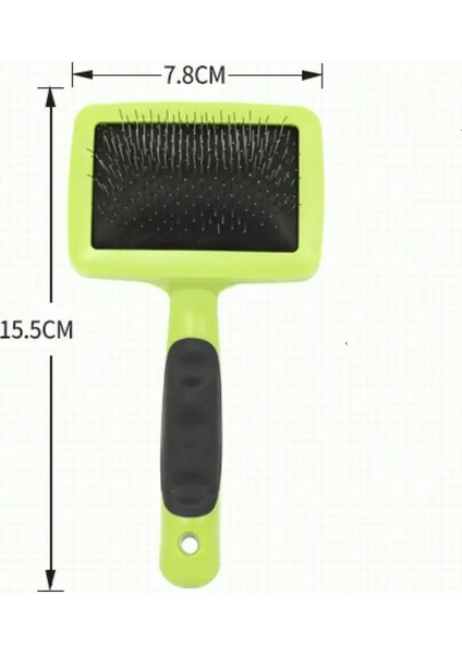 Köpek Fırçası Paslanmaz Çelik Köpek Combs Masaj Köpek Bakım Fırçası Pet Saç Temizleme Araçları Yumuşak Tutma Kedi Tarak Kedi Renkleri: Yeşil S (Yurt Dışından)