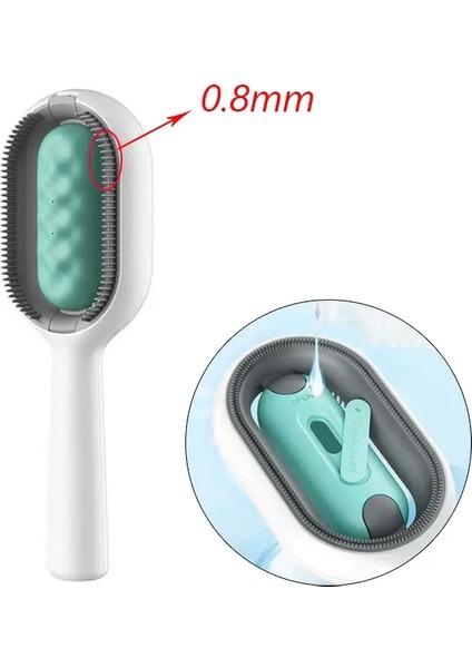 Kedi Köpek Için Çift Taraflı Epilasyon Fırçaları Pet Tavşan Taraması Mendiller Kedi Fırçası Kedi Aksesuarları Pet Ürünleri Renk: Uzun Saç Yeşili B (Yurt Dışından)