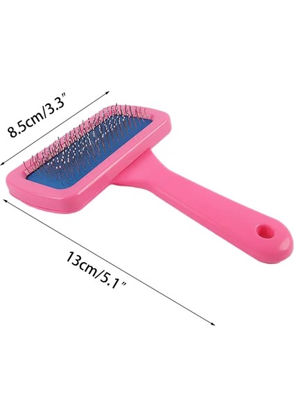 Taşınabilir Pet Pet Tom Köpek Tımarlama Kürklü Kürk Fırçası Gine Domuz Tavşan Kedi Fırçaları Için Iğne Tarak Tombul: Pembe (Yurt Dışından)