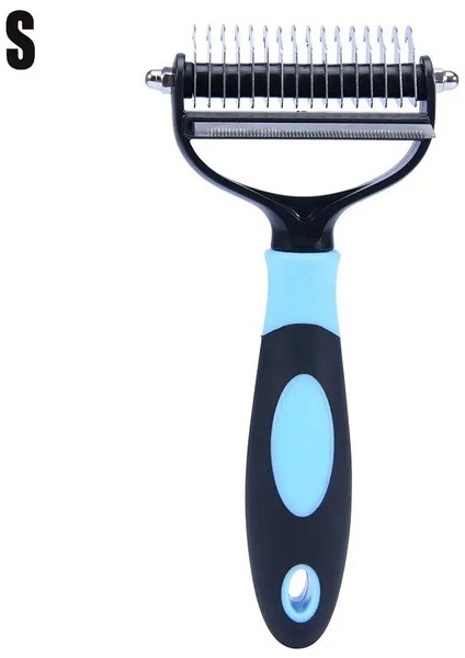 Profesyonel Pet Tüy Dökme Önleyici Fırça 2 Tarafı Saç Toplayıcı Köpek Tarakı Kedi Fırçası Tırmık Yavru Bakım Araçları Alt Kürk Dökülen Uçan Kıl Renk:kırmızı S (Yurt Dışından)