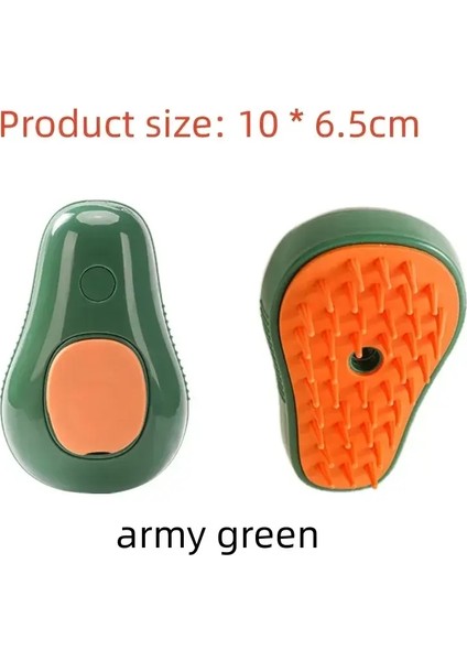 Yeni Buharlı Kedi Fırçası 3'ü 1'de Elektrikli Anti-Sıçratma Köpek Fırçası Buhar Spreyli Masajlı Evcil Hayvan Bakım Tarakları Saç Temizleme Tarakları Renk:yeşil Avokado (Yurt Dışından)