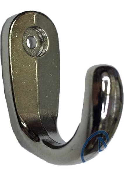 Büyük Tekli Fincan Askı, Dekor Askısı - Nikel, 12X23X30 mm