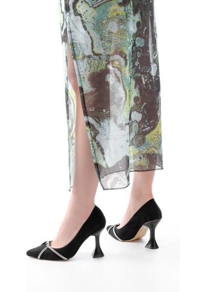 Nut Günlük Sarmal Taşlı Topuklu Kadın Ayakkabı fiyatları