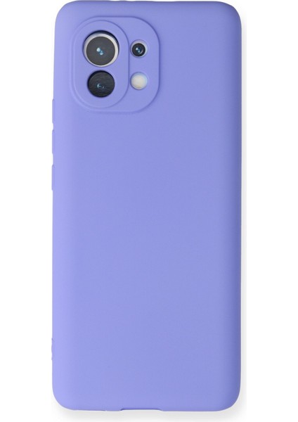 Xiaomi Mi 11 Kılıf Premium Rubber Silikon - Lila Yktsn