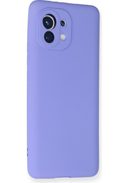 Xiaomi Mi 11 Kılıf Premium Rubber Silikon - Lila Yktsn