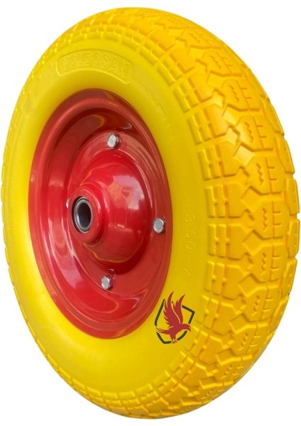 Çift Bilyalı Patlamayan Yumuşak Dolgulu El Arabası Tekeri modelleri