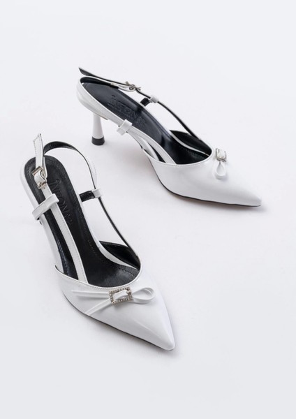 Bordo Rugan Günlük Arkası Açık Fiyonklu Topuklu Bayan Ayakkabı modelleri