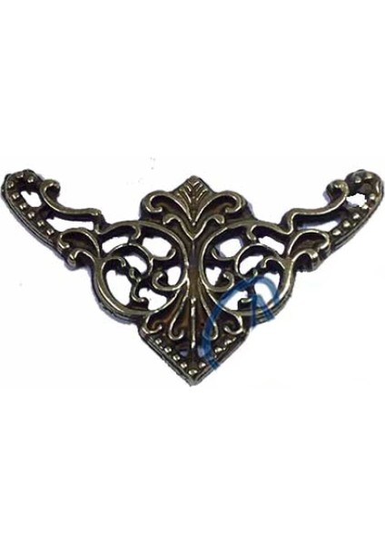 Dekoratif Köşe Süsü, Köşelik - Küçük, 19X34MM, Antik, 100 Adet