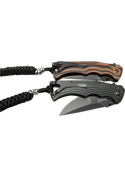 Sog Tighe Fifhter Brt 863ZBR Kahverengi Kamp Çakı 21CM - Yarı Otomatik, Ipli