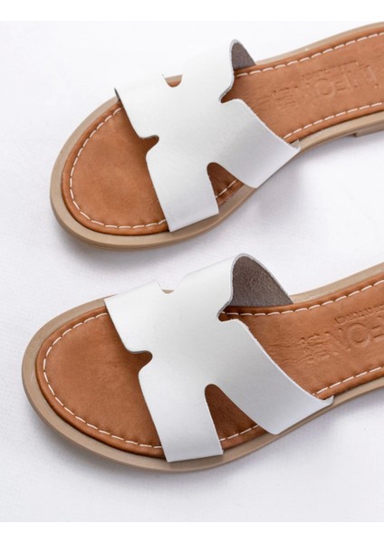 169-6100 Taba Ortopedik Deri Kadın Terlik fırsatları