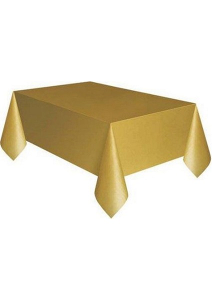 - 120 x 180 cm Plastik Masa Örtüsü Gold Ynsmr