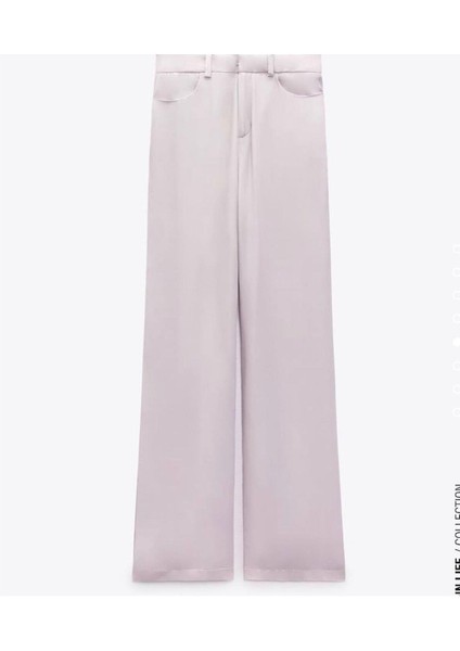 Zra Düz Kesim Uzun Saten Pantalon