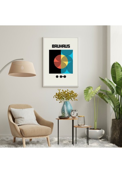 Bauhaus Gece Karanlığı Duvar Tablosu Çerçeveli 3'lü Set