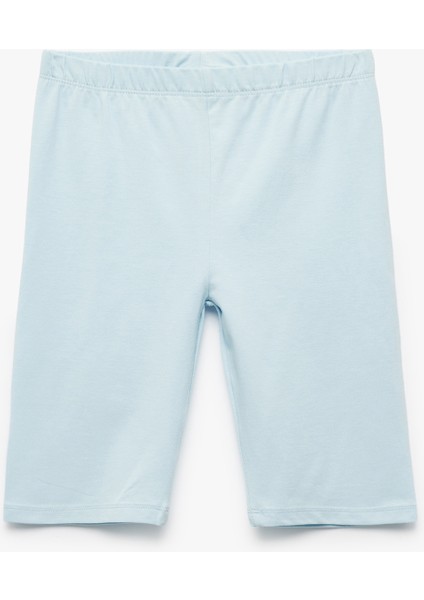 Pamuk Karışımlı Beli Lastikli 2'li Kapri Tayt Seti fırsatları