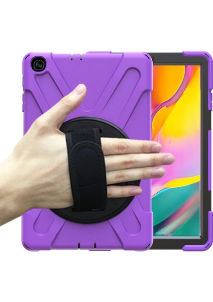 Samsung Galaxy T510 Tab A 10.1 Kılıf Amazing Tablet Kapak - Mor Ferrg