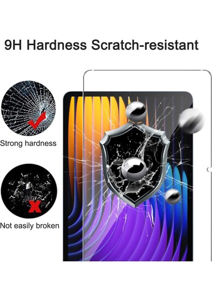 Xiaomi Pad 7 Pro ile Uyumlu Temperli Kırılmaz Cam Ekran Koruyucu
