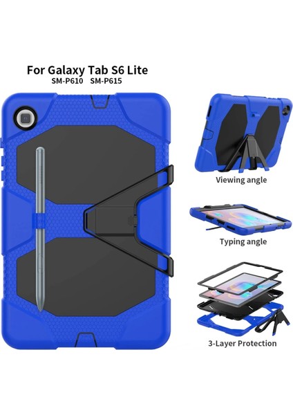 Samsung Galaxy T500 Tab A7 10.4 Kılıf Griffin Tablet Kapak - Mavi Ferrg