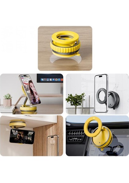 JX-056 Siyah Manyetik 180 Derece Dönebilen ve Katlanabilir Telefon Tutucu fırsatları