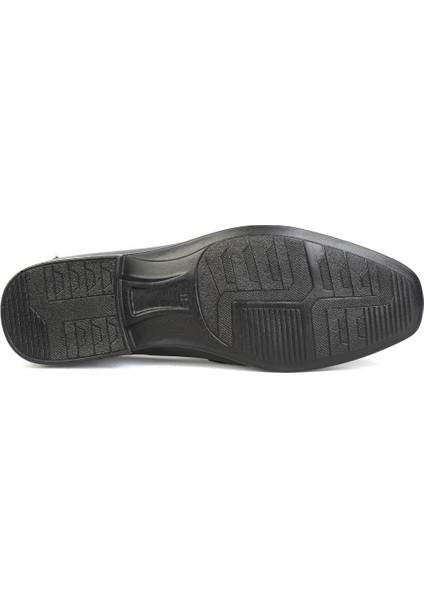 1162 Siyah %100 Deri Günlük Erkek Klasik Ayakkabı modelleri