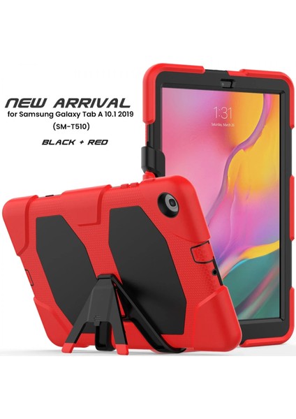Samsung Galaxy T510 Tab A 10.1 Kılıf Griffin Tablet Kapak - Kırmızı Ferrg