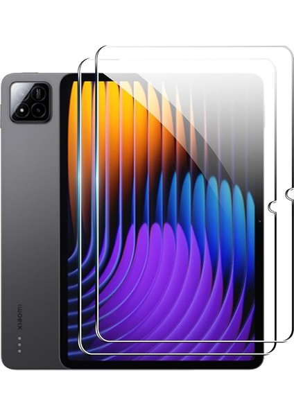 Xiaomi Mi Pad 7 Pro 11.2 Inç ile Uyumlu Tam Koruma Nano Esnek Tablet Kırılmaz Ekran Koruyucu 2 Adet