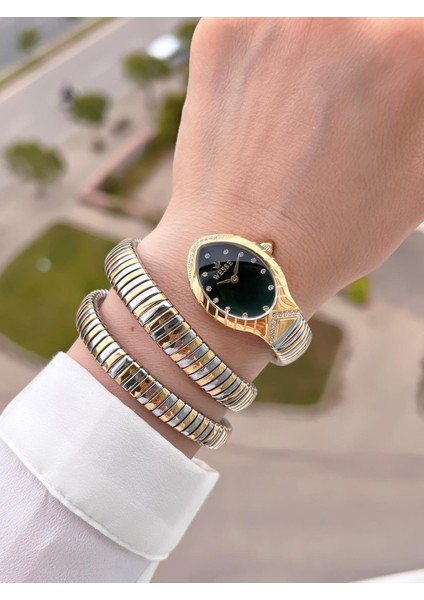 Yılan Tasarım Sarmalı Kordon 2 Yıl Garantili 3 Atm Suya Dayanıklı Kadın Kol Saati BWWL.1151.02 fiyatları