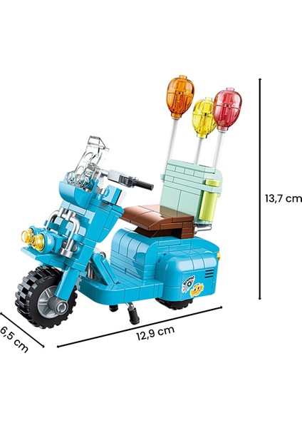 JK8310 Balonlu Motosiklet 13 cm 360 Parça fiyatları