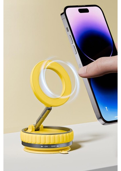 JX-056 Beyaz Manyetik 180 Derece Dönebilen ve Katlanabilir Telefon Tutucu modelleri