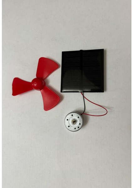 Güneş Paneli ile Mini Motor ve Pervane Seti